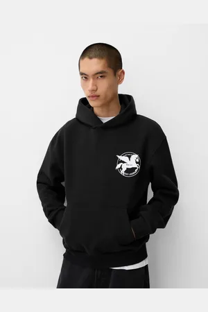 Bershka Felpa Oversize Con Stampa Uomo S