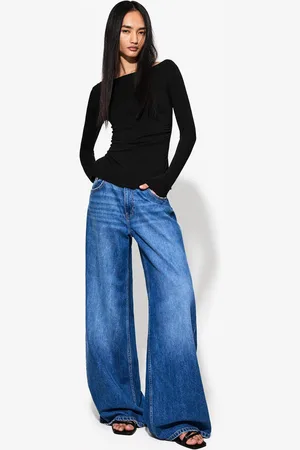 Bershka Maglietta Maniche Lunghe Arricciature Donna L