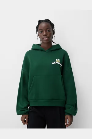 Bershka Felpa Kerokerokeroppi Con Cappuccio Donna 10-12