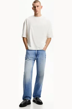 Bershka Jeans Anni 90 Con Gamba Dritta Uomo 44 (Eu 38)