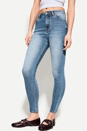 Bershka Jeans Skinny Fit Super High Waist Donna 36 (Eu 32)