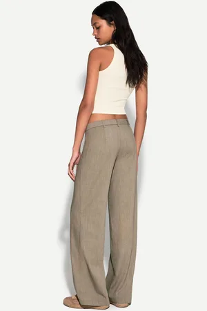 Bershka Pantaloni Larghi Tailored Fit Donna 40 (Eu 36)
