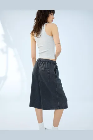 Bershka Bermuda Jorts Voluminosi In Felpa Donna Xl