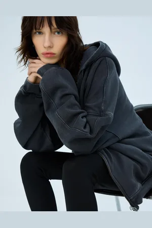 Bershka Felpa Con Cappuccio Medium Cotton Donna Xs