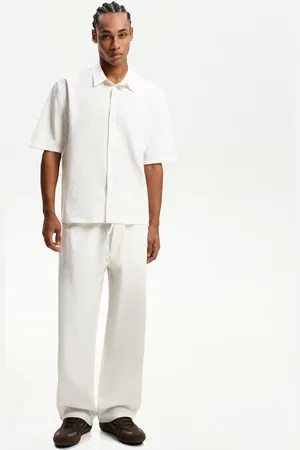 Bershka Pantaloni Baggy Jogger Plissettati Uomo L
