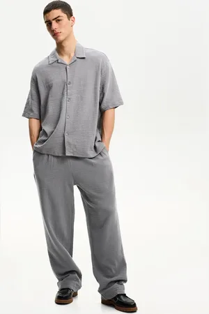 Bershka Pantaloni In Crêpe Wide Leg Uomo Xl