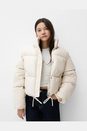 Bershka Giubbotto Puffy Effetto Pelle Donna L