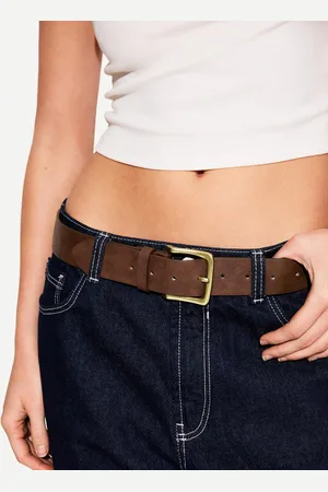 Bershka Cintura Con Fibbia Argentata Donna 75