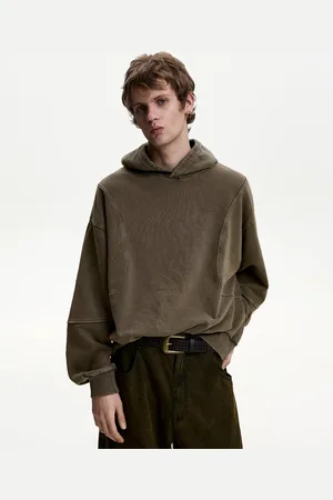 Bershka Felpa Boxy Con Cappuccio Uomo S