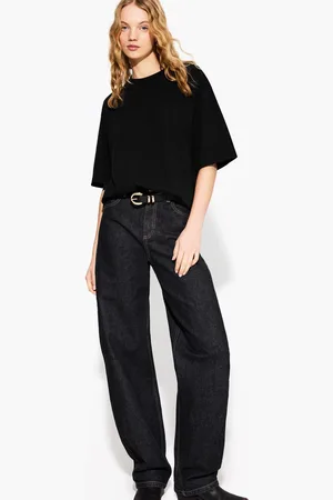 Bershka Maglietta A Maniche Corte Oversize Heavy Cotton Donna M