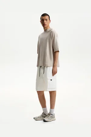 Bershka Bermuda Jogger Modello Militare Uomo Xs