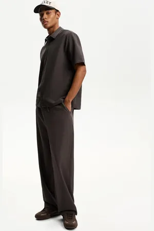Bershka Pantaloni Baggy Jogger Plissettati Uomo S