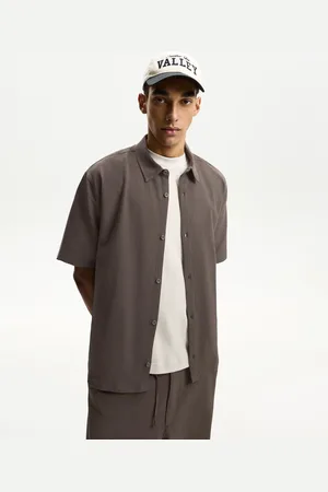 Bershka Camicia A Maniche Corte Plissettata Uomo L