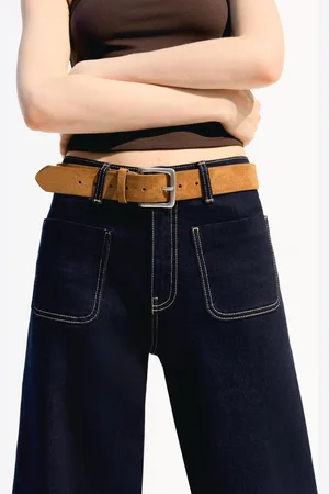Bershka Cintura Effetto Pelle Scamosciata Donna 95