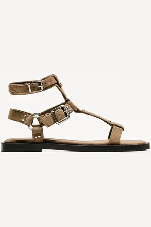 Bershka Sandali Bassi Con Fibbie Donna 36