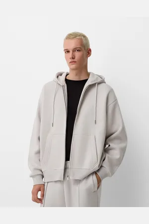 Bershka Pack Felpa E Pantaloni Wide Leg Uomo Xs