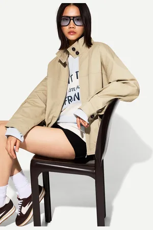 Bershka Giacca Trucker A Collo Alto Donna S