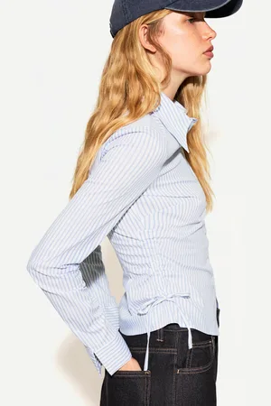Bershka Camicia Attillata Arricciata Donna Xs