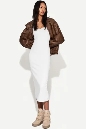 Bershka Vestito Midi Con Bretelle Donna M