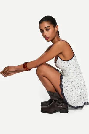 Bershka Tuta Corta Con Bretelle Sottili Donna L