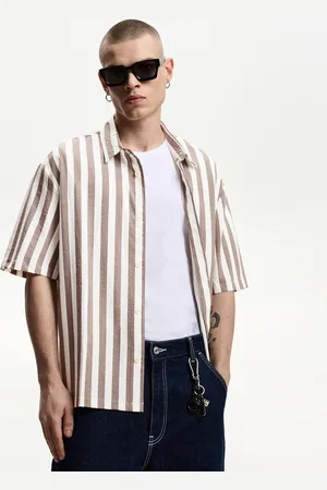 Bershka Camicia A Maniche Corte Relax Fit Uomo Xl
