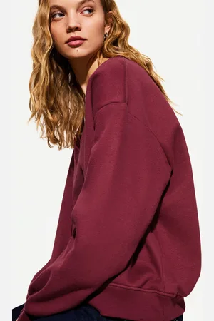 Bershka Maglia Con Scollo A V Donna M