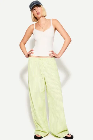Bershka Pantaloni Wide Leg Donna Xs