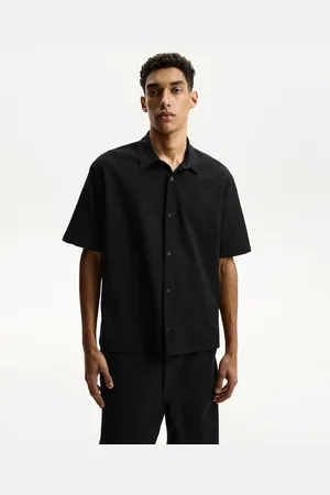 Bershka Camicia A Maniche Corte Plissettata Uomo L