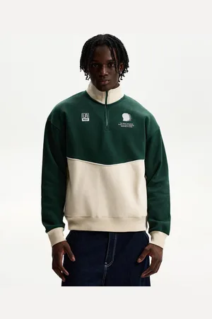 Bershka Maglia Con Cerniera A Contrasto Uomo Xs