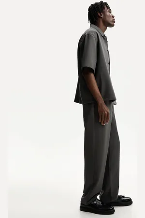 Bershka Pantaloni Jogger Straight Tailoring Uomo Xs