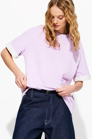 Bershka Maglietta A Maniche Corte Oversize Heavy Cotton Donna S