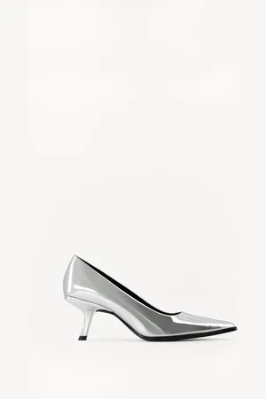 Bershka Scarpe Metallizzate Con Tacco Donna 39