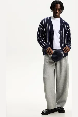 Bershka Cardigan A Righe Sportivo Con Stampa Uomo S