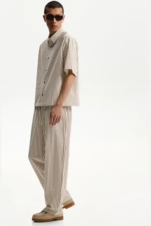 Bershka Pantaloni Baggy Da Tuta Con Texture Uomo L