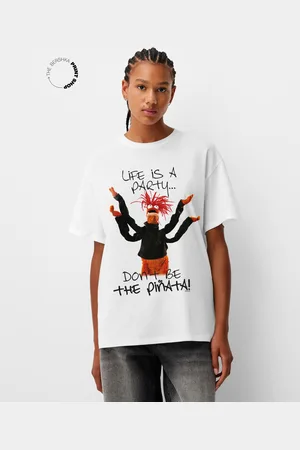 Bershka Maglietta Muppets Maniche Corte Oversize Donna 10-12
