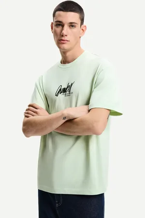 Bershka Maglietta Maniche Corte Stampa Uomo Xs