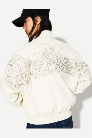 Bershka Giacca In Finta Pelle Con Stampa E Borchie Donna M-L