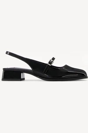 Bershka Mary Jane Tacco Largo Slingback Donna 38