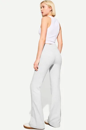 Bershka Pantaloni A Campana Vita Canneté Donna Xl
