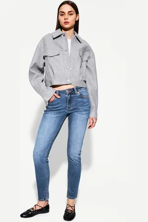 Bershka Jeans Skinny Low Waist Donna 42 (Eu 38)
