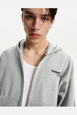 Bershka Felpa Cerniera Stampa Uomo Xl