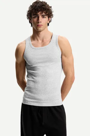 Bershka Canotta Rib Uomo L