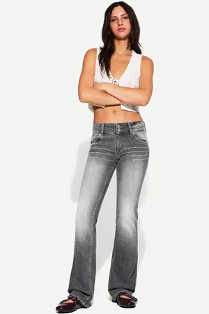 Bershka Jeans Bootcut Low Waist Donna 10-12