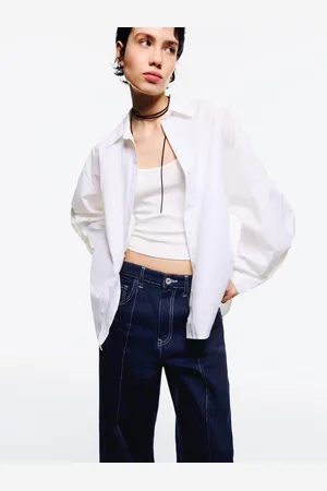 Bershka Camicia Oversize Con Maniche Voluminose Donna Xs