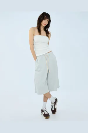 Bershka Bermuda Jorts Voluminosi In Felpa Donna S