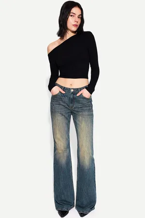 Bershka Jeans Flare Comfort Donna 46 (Eu 42)