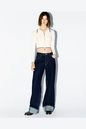 Bershka Giacca Cerniera Collo A Polo Intrecciato Donna L