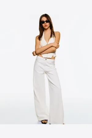 Bershka Jeans Wide Leg Donna 46 (Eu 42)