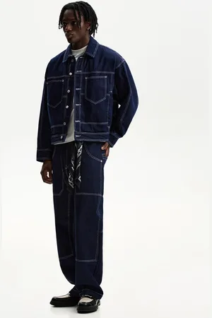 Bershka Jeans Super Baggy Uomo 40 (Eu 34)