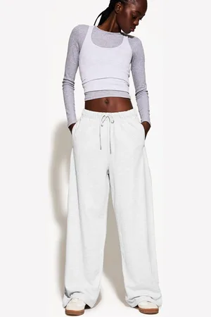 Bershka Pantaloni In Felpa Con Cuciture Laterali Donna M